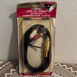 New VCR-to-Audio Connector Cable - 6ft